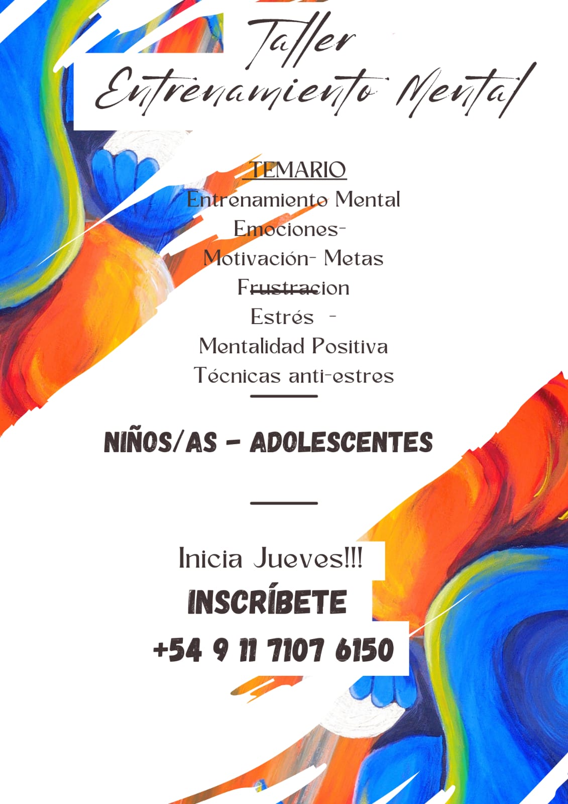 ENTRENAMIENTO MENTAL NIÑOS/AS -ADOLESCENTES